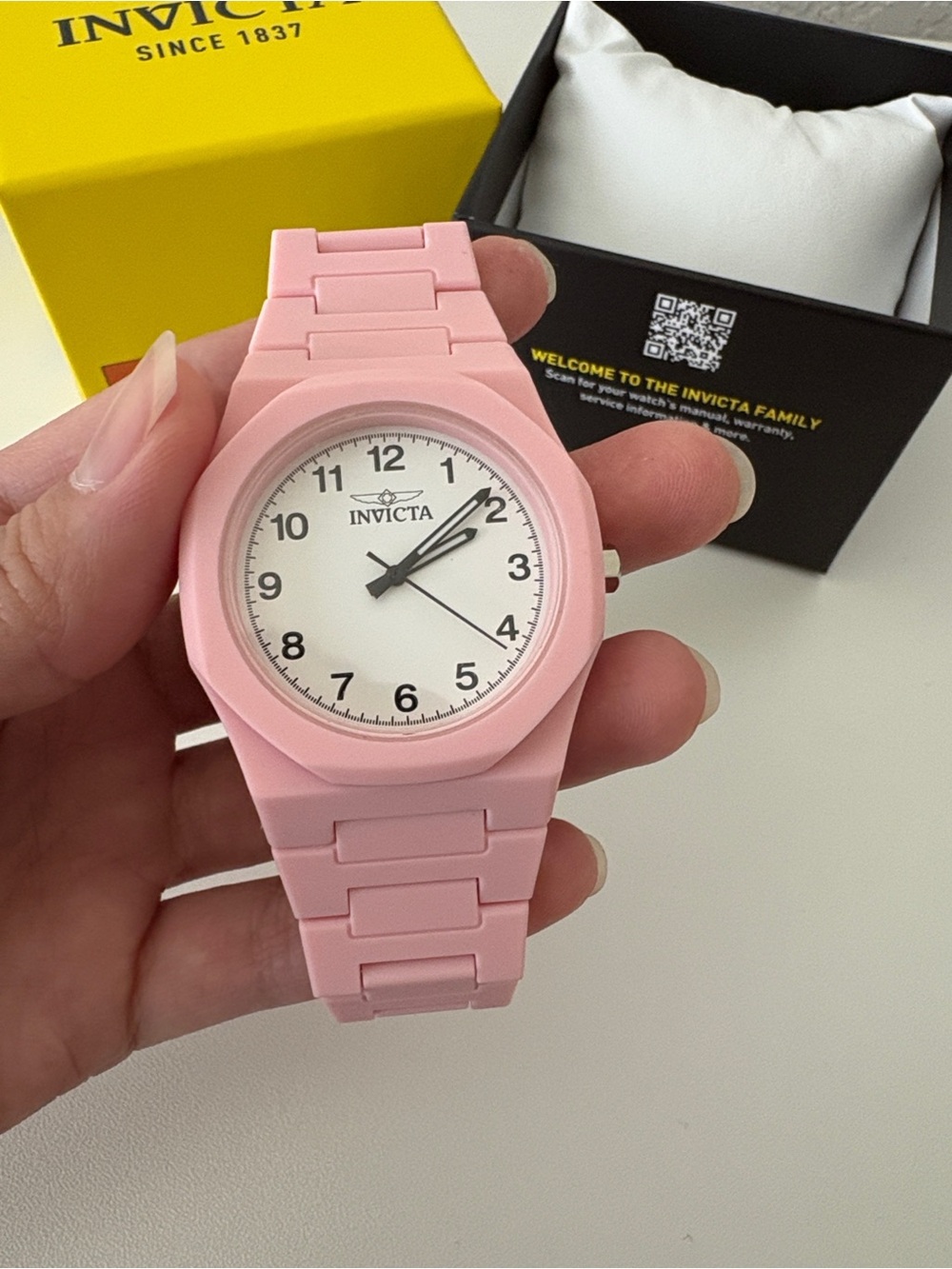 Invicta Celestial Lady
40mm Pink Tone Case White Metal Dial Pink Band NWT